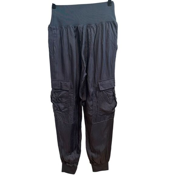 Cinq a Sept Giles Cupro Cargo Jogger Pants Size S - Picture 2 of 6